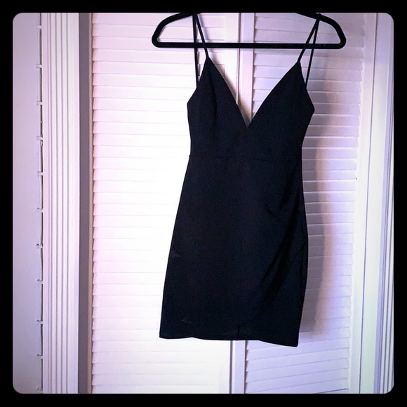 Black ruched bodycon dress by Blue Crush - Picture 1 of 2